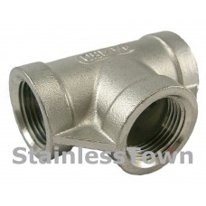 Pipe Tee 1/4 Type 304 Stainless